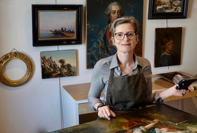 Nathalie de Montrave Restauratrice de tableaux | Atelier de Montravel