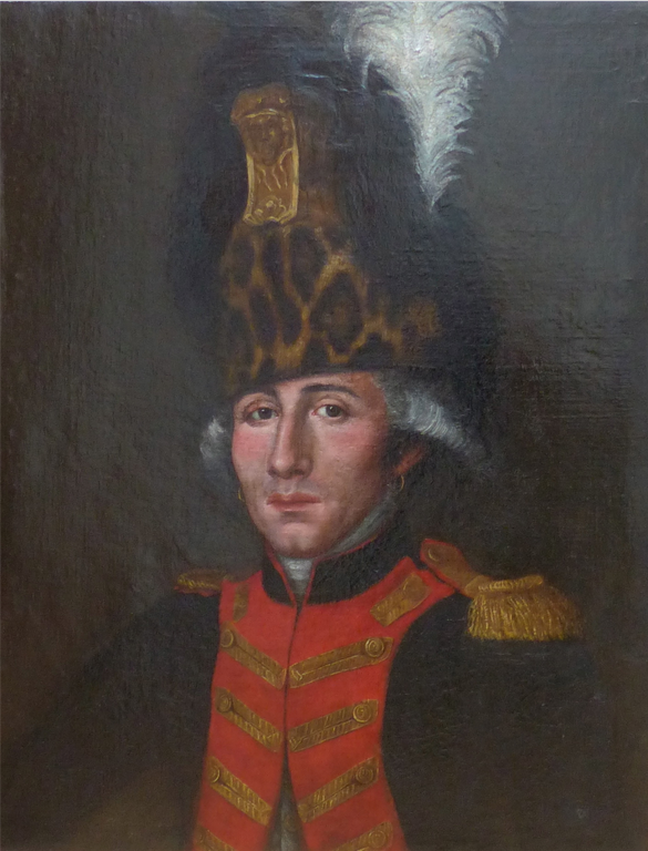 avant la restauration du portrait de militaire napoleonien | Atelier de Montavel